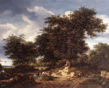 Jacob van Ruisdael Painting - The Great Oak Jacob Isaakszoon van Ruisdael